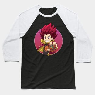 Hyuga Asahi with Super Hyperion from Beyblade Burst Superking Baseball T-Shirt